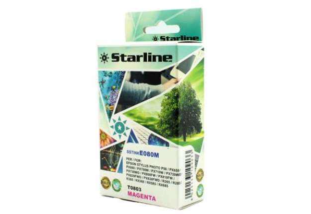 Immagine di Starline - Cartuccia ink - per Epson - Magenta - C13T08034011 - T0803 - 11,4ml