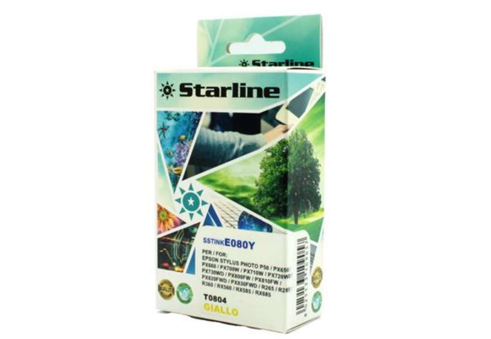 Immagine di Starline - Cartuccia ink - per Epson - Giallo - C13T08044011 -T0804 -11,4ml