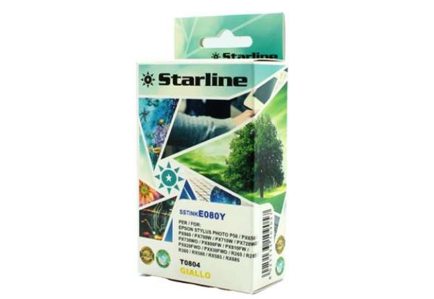 Immagine di Starline - Cartuccia ink - per Epson - Giallo - C13T08044011 -T0804 -11,4ml