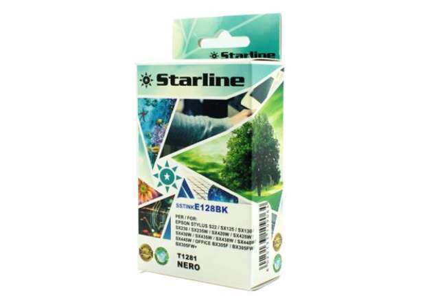 Immagine di Starline - Cartuccia ink - per Epson - Nero - C13T12814012 - T1281 - 10ml