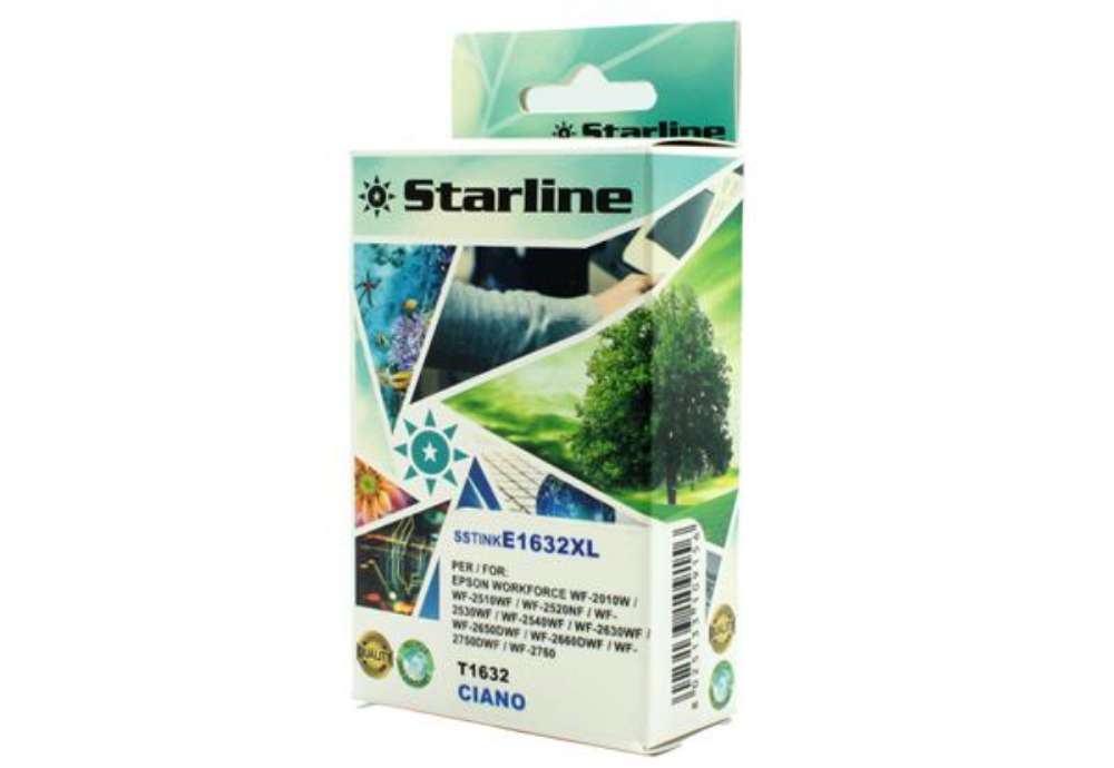 Immagine di Starline - Cartuccia ink - per Epson - Ciano - C13T16324012 - 16XL 10 ml