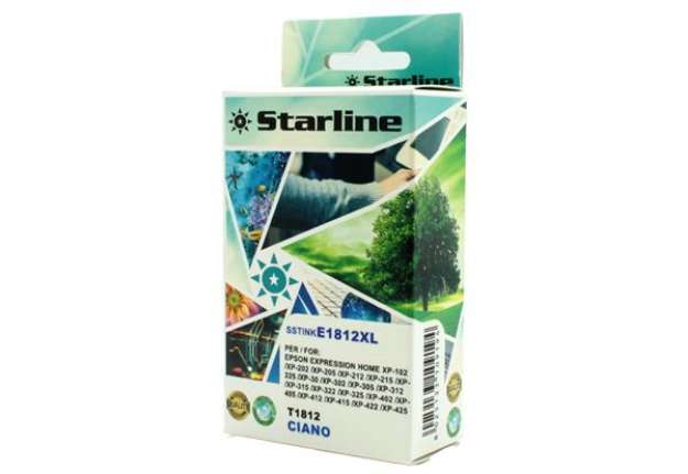 Immagine di Starline - Cartuccia ink - per Epson - Ciano - C13T18124012- 18XL-10ml