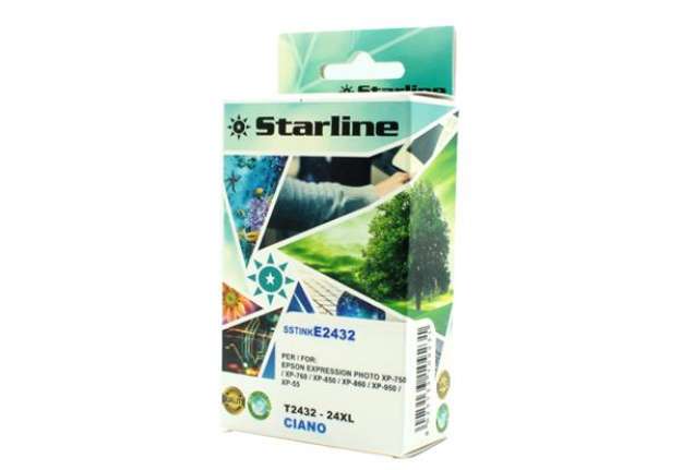 Immagine di Starline - Cartuccia ink - per Epson - Ciano - C13T24324012 - 24XL -11ml
