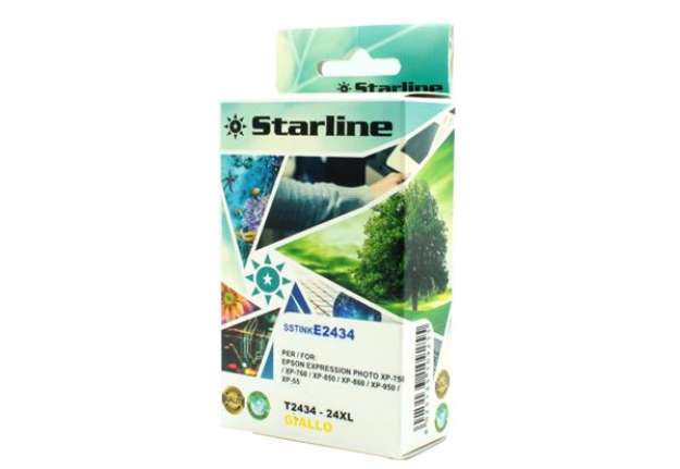 Immagine di Starline - Cartuccia ink - per Epson - Giallo - C13T24344012 - 24XL - 11ml