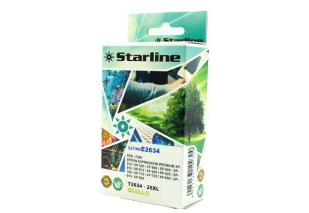 Immagine di Starline - Cartuccia ink - per Epson - Giallo - C13T26344012 - 26XL - 11ml