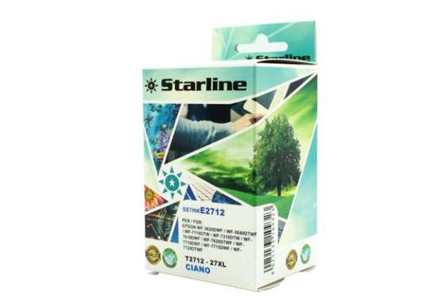 Immagine di Starline - Cartuccia ink - per Epson - Ciano - C13T27124012 - 27XL - 15ml