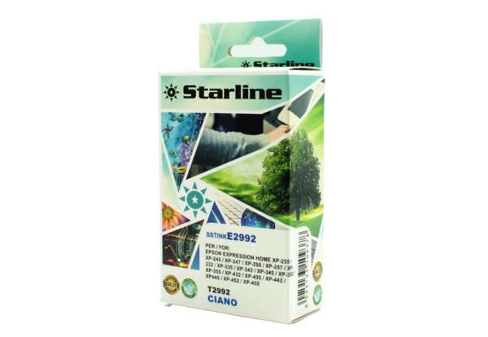 Immagine di Starline - Cartuccia ink - per Epson - Ciano - C13T29924012 - 29XL - 9,6ml