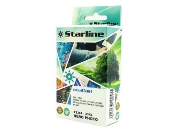 Immagine di Starline - Cartuccia ink - per Epson - Nero Photo -C13T33614012 - 33XL -11 ml