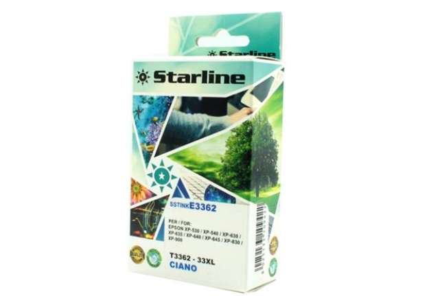 Immagine di Starline - Cartuccia ink - per Epson - Ciano - C13T33624012 - 33XL -11 ml