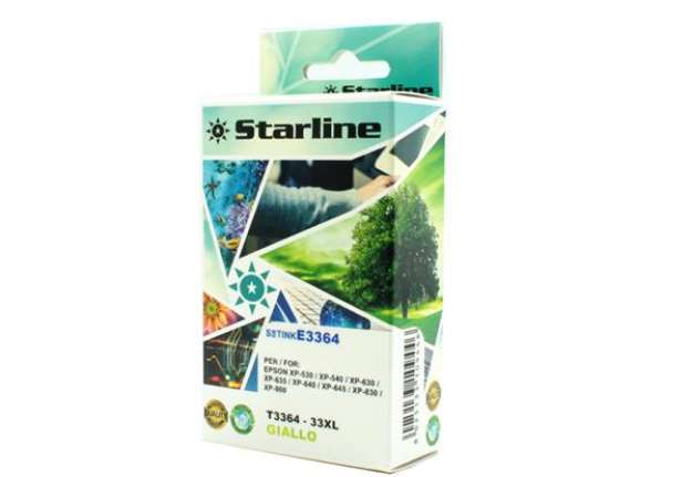 Immagine di Starline - Cartuccia ink - per Epson - Giallo - C13T33644012 - 33XL - 11ml
