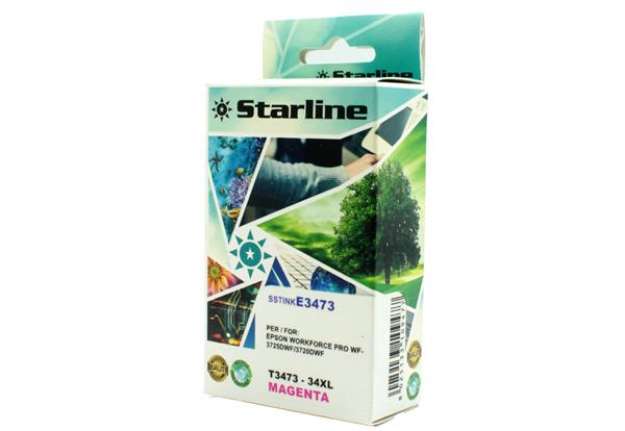 Immagine di Starline - Cartuccia ink - per Epson - Magenta - CT34734010 - 34XL-10,80ml