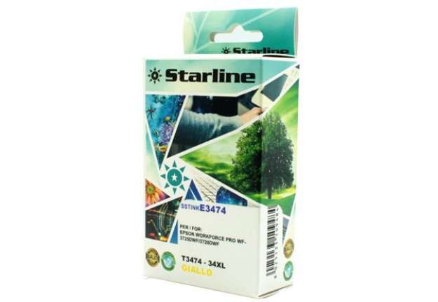 Immagine di Starline - Cartuccia ink - per Epson - Giallo - C13T34744010 - 34XL- 10,80ml