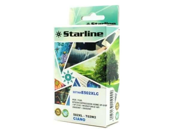 Immagine di Starline - Cartuccia Ink - per Epson - Ciano - C13T02W24010 - 502XL - 12ml