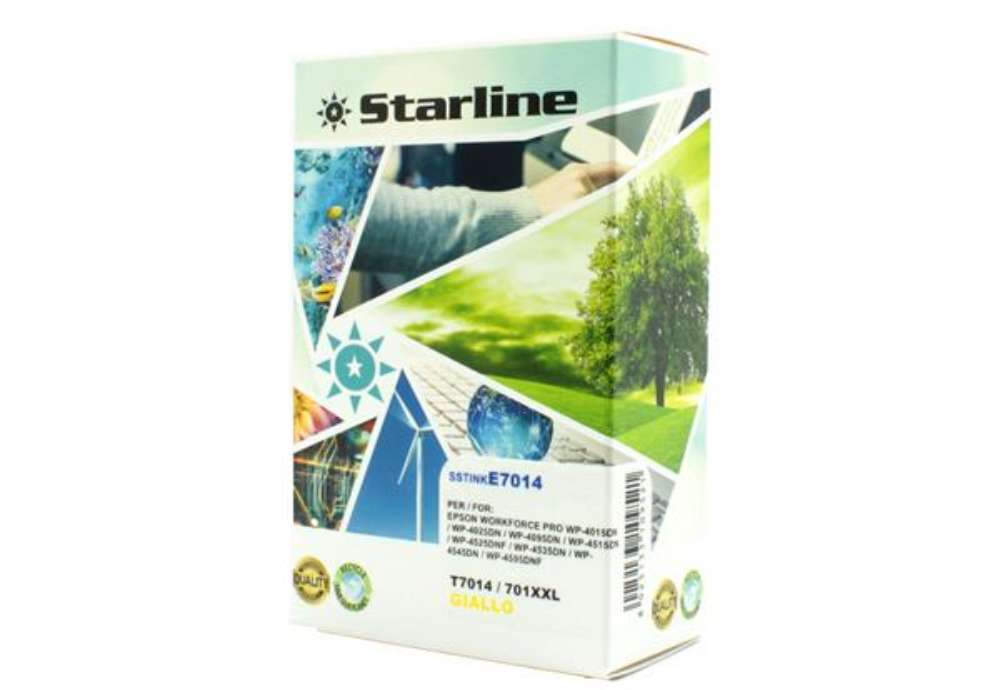 Immagine di Starline - Cartuccia ink - per Epson - Giallo - C13T70144010 - T7014- 35ml