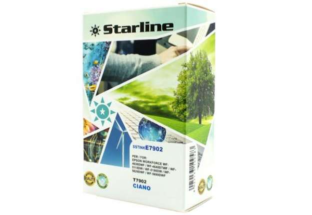 Immagine di Starline - Cartuccia ink - per Epson - Ciano - T7902 - 79XL-C13T79024010 - 19ml
