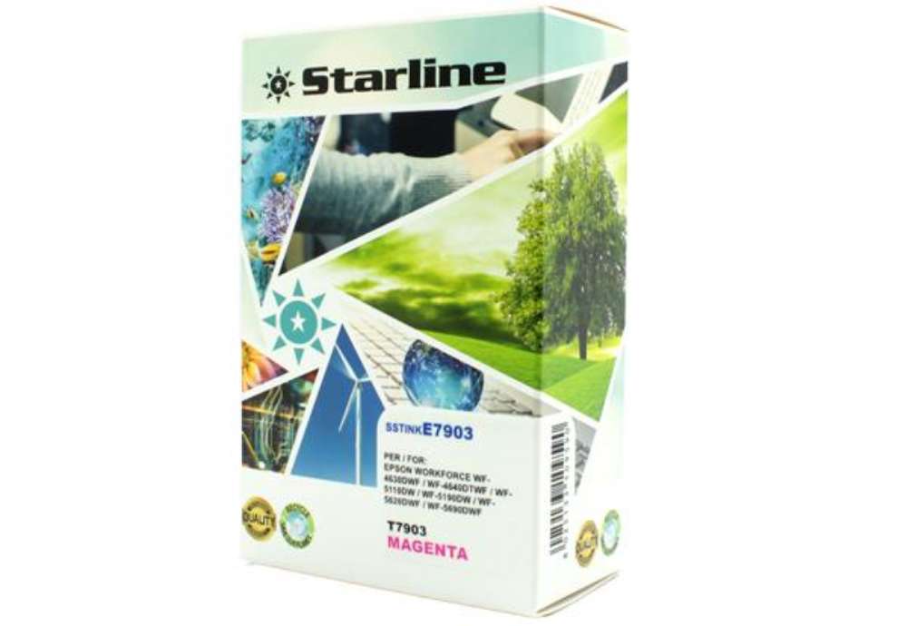 Immagine di Starline - Cartuccia ink - per Epson - Magenta - T7903 - C13T79034010 - 19ml