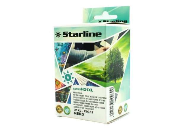 Immagine di Starline - Cartuccia ink Compatibile -  per HP 21XL - Nero