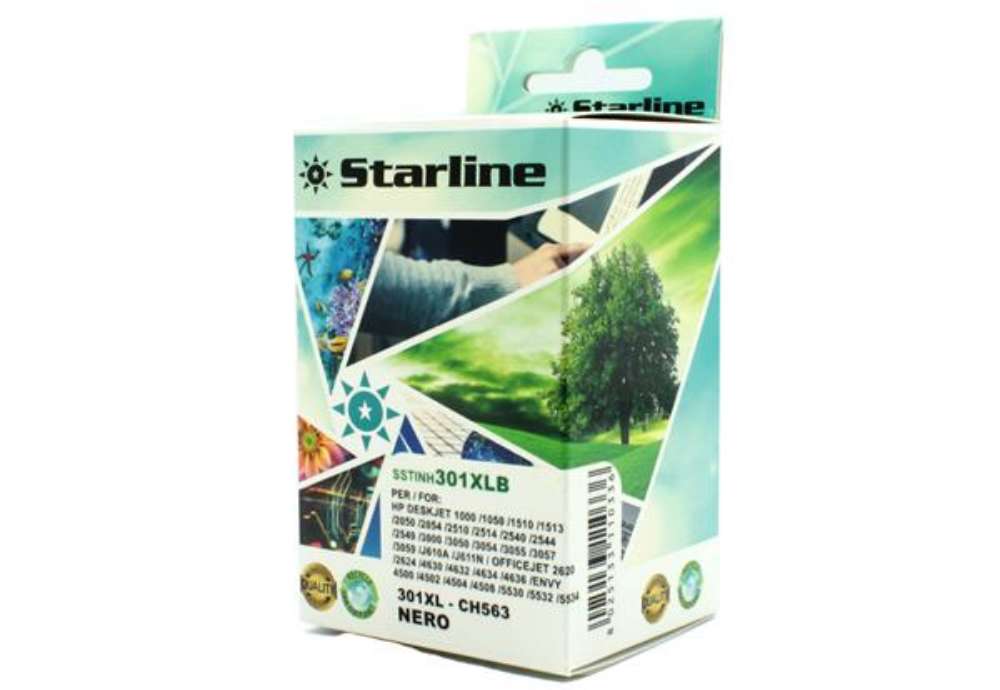 Immagine di Starline - Cartuccia ink Compatibile - per  HP 301XL - Nero