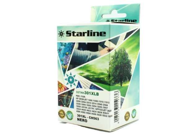 Immagine di Starline - Cartuccia ink Compatibile - per  HP 301XL - Nero