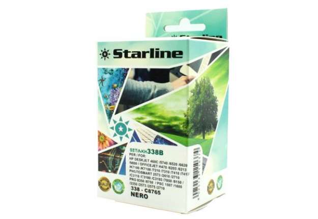 Immagine di Starline - Cartuccia ink Compatibile - per HP 338 - Nero