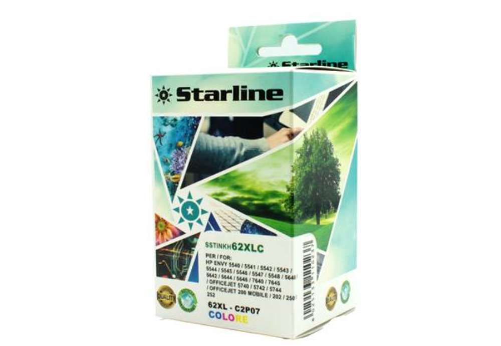 Immagine di Starline - Cartuccia Ink Compatibile - per HP - C/M/Y -  JRHP62XLC - 20 ml