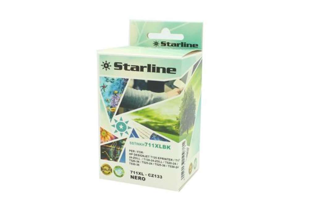 Immagine di Starline - Cartuccia ink Compatibile - per HP 711 - Nero - CZ133A - 73ml
