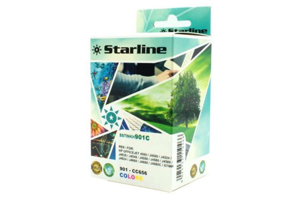 Immagine di Starline - Cartuccia ink Compatibile - per HP 901 - Colore -CC656AE