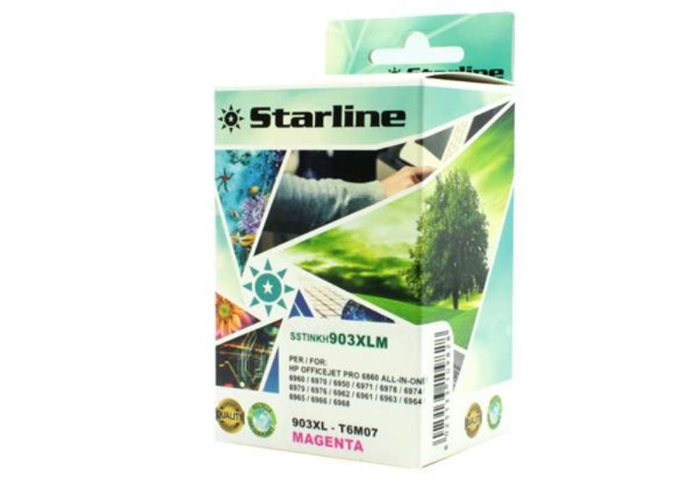 Immagine di Starline - Cartuccia ink Compatibile - per HP 903XL -Magenta -T6M07AE