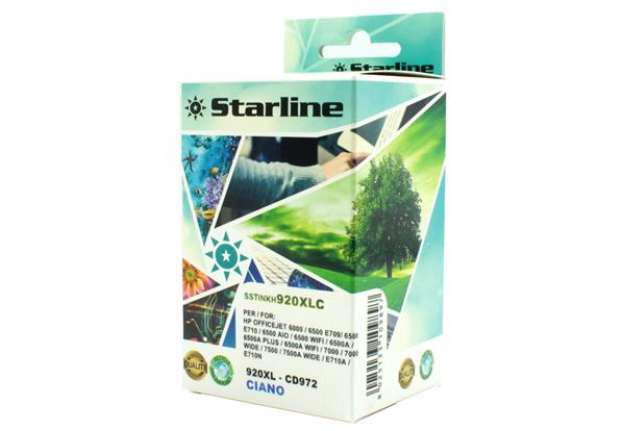 Immagine di Starline - Cartuccia ink Compatibile - per HP n. 920 e 920XL - Ciano