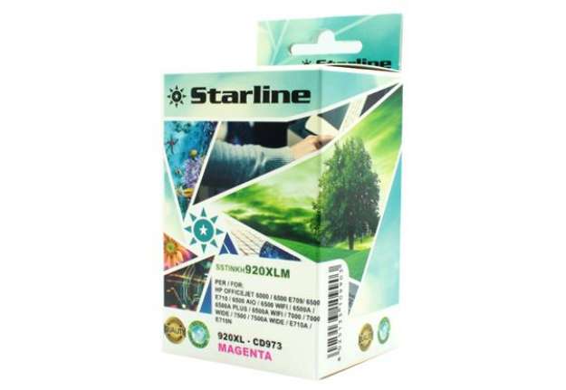 Immagine di Starline - Cartuccia ink Compatibile - per HP n. 920 e 920XL - Magenta - CD973AE