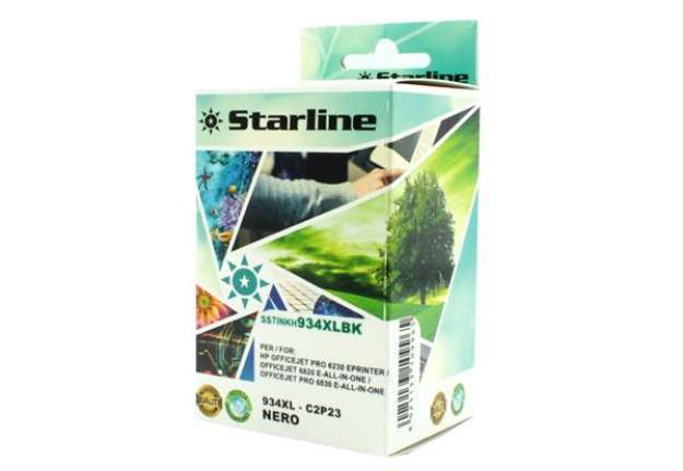 Immagine di Starline - Cartuccia ink Compatibile - per HP 934XL - Nero - C2P23AE - 934XL 80ml