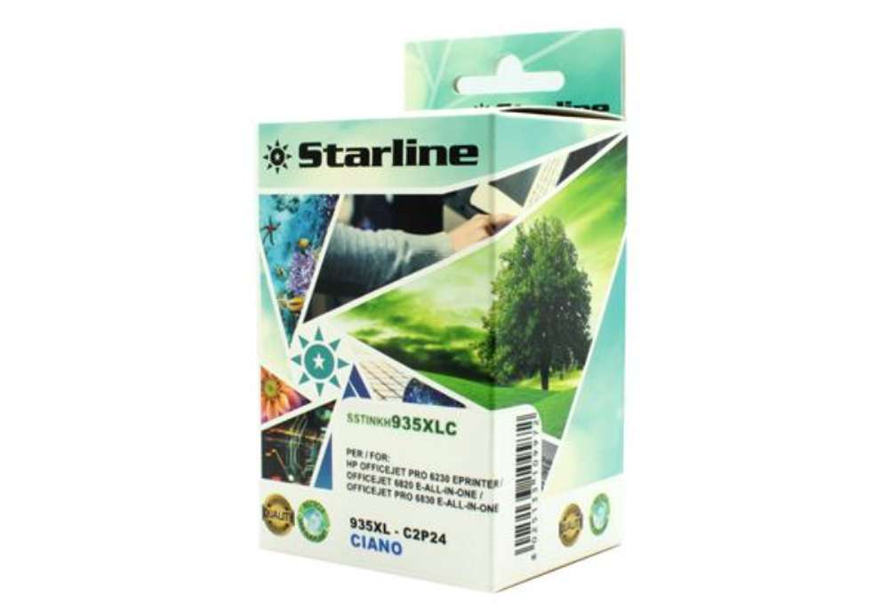 Immagine di Starline - Cartuccia ink Compatibile - per HP 935XL - Ciano - C2P24AE - 935XL 27ml