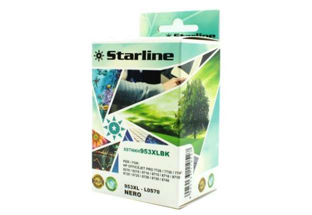 Immagine di Starline - Cartuccia ink Compatibile - per HP 953XL- Nero - HPL0S70AE - 58ml