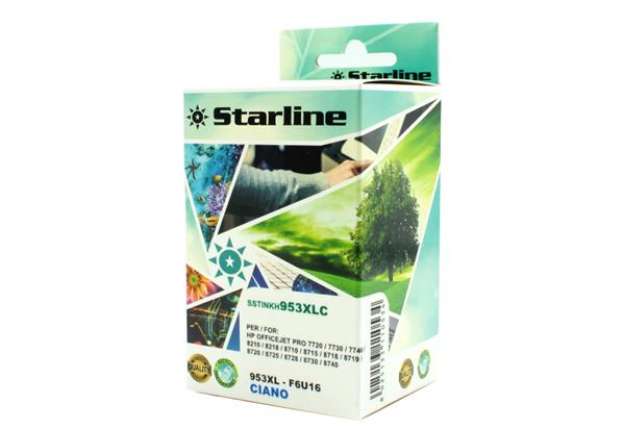 Immagine di Starline - Cartuccia ink Compatibile - per HP 953XL - Ciano - HPF6U16AE - 953XL  26ml