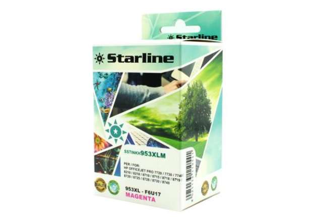 Immagine di Starline - Cartuccia ink Compatibile - per HP 953XL - Magenta - HPF6U17AE - 26ml