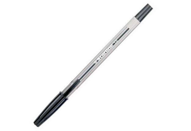 Immagine di Penna a sfera con cappuccio - punta media 1,0mm - nero  - Starline -  conf. 50 pezzi