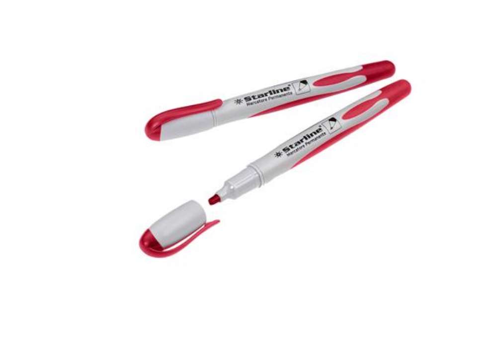 Immagine di Marcatore permanente Starline  - punta tonda 2,0mm - rosso - Starline