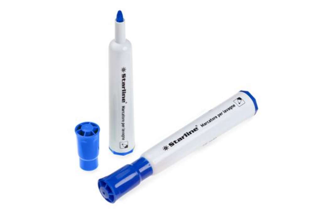 Immagine di Marcatore per lavagne cancellabili Starline - punta tonda 2,0mm - blu - Starline