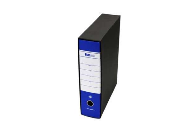 Immagine di Registratore Starbox sfuso - dorso 8 cm - protocollo 23 x 33 cm - blu - Starline