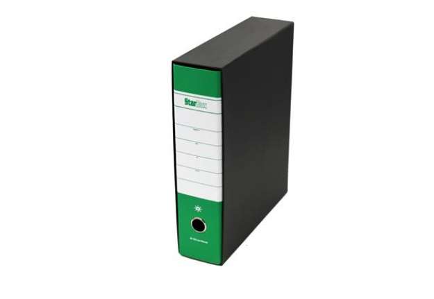 Immagine di Registratore Starbox - dorso 8 cm - protocollo 23 x 33 cm - verde - Starline