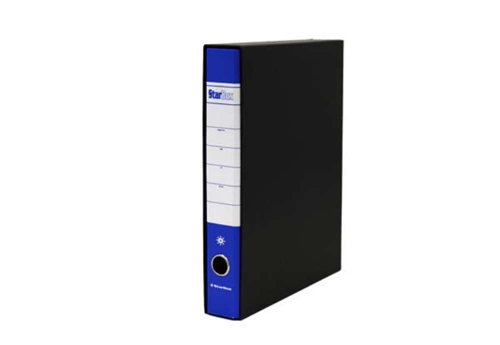 Immagine di Registratore Starbox - dorso 5 cm - protocollo 23 x 33 cm - blu - Starline