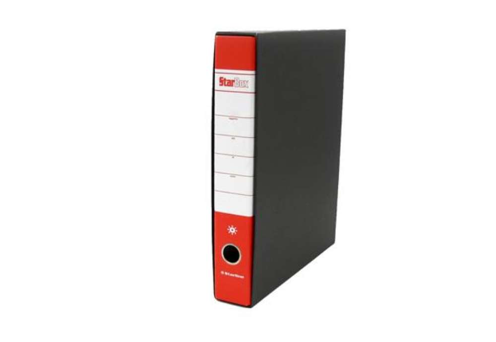 Immagine di Registratore Starbox - dorso 5 cm - protocollo 23 x 33 cm - rosso - Starline