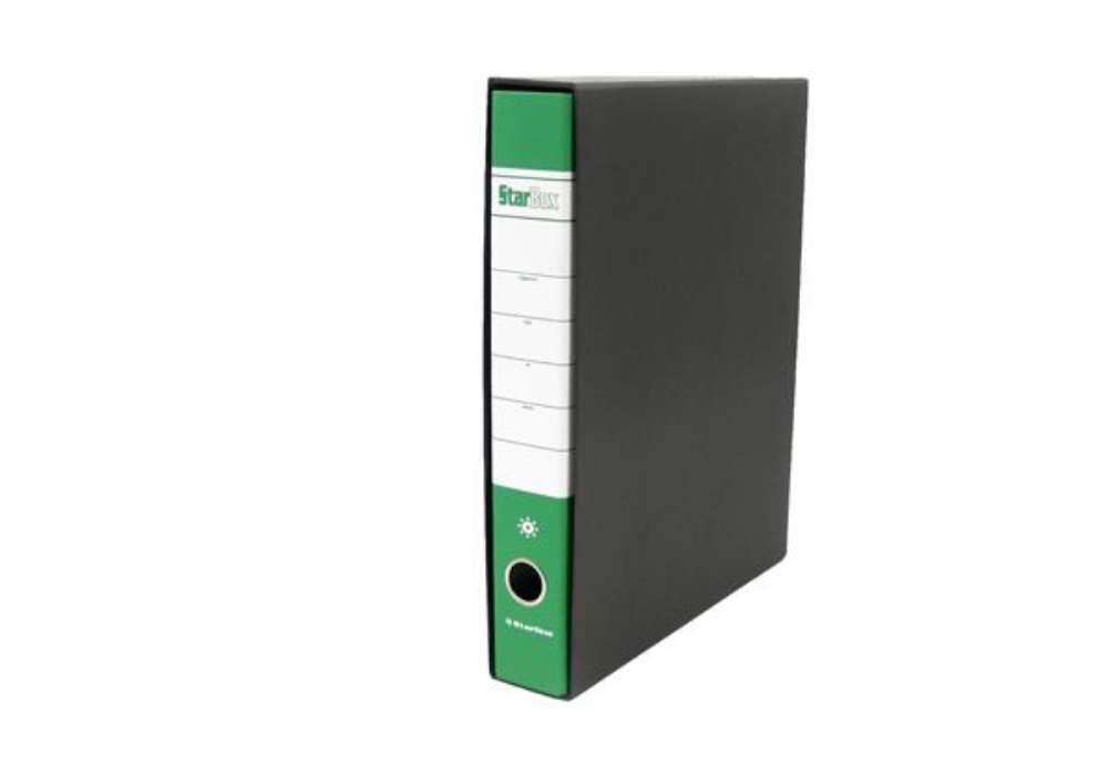 Immagine di Registratore Starbox - dorso 5 cm - protocollo 23 x 33 cm - verde - Starline