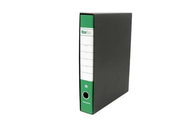 Immagine di Registratore Starbox sfuso - dorso 5 cm - protocollo 23 x 33 cm - verde - Starline