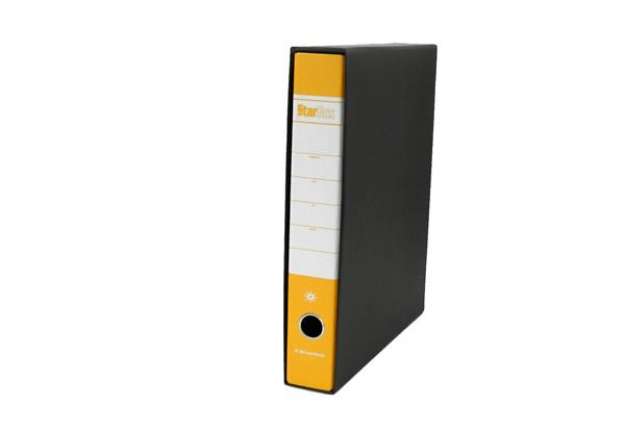 Immagine di Registratore Starbox - dorso 5 cm - protocollo 23 x 33 cm - giallo - Starline