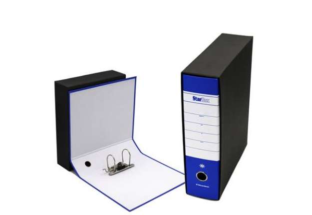 Immagine di Registratore Starbox - dorso 8 cm - commerciale 23 x 30 cm - blu - Starline