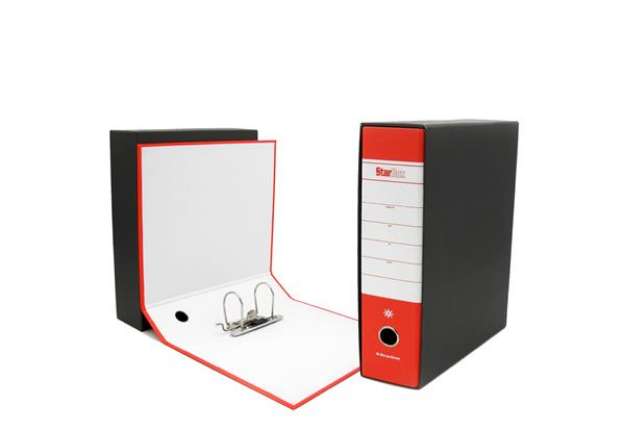 Immagine di Registratore Starbox - dorso 8 cm - commerciale 23 x 30 cm - rosso - Starline