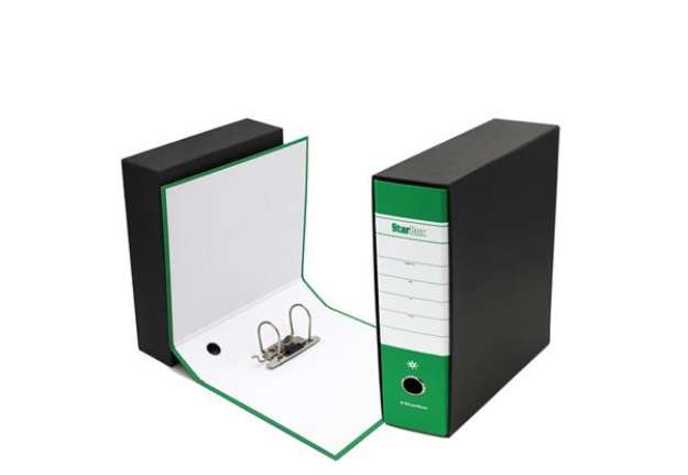 Immagine di Registratore Starbox - dorso 8 cm - commerciale 23 x 30 cm - verde - Starline