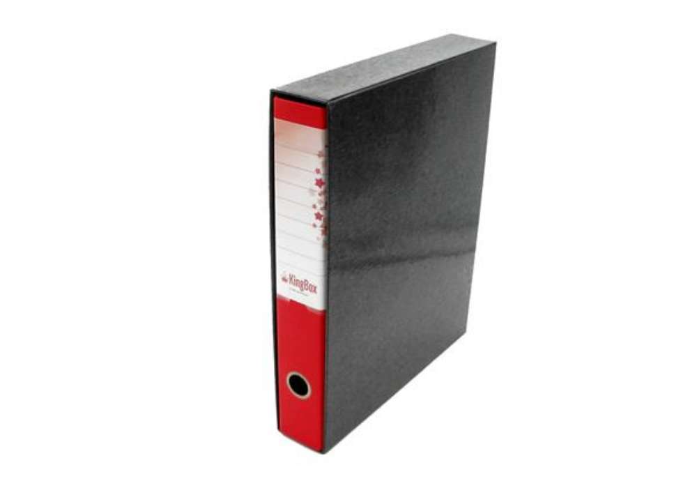 Immagine di Registratore Kingbox - dorso 5 cm - protocollo 23 x 33 cm - rosso - Starline