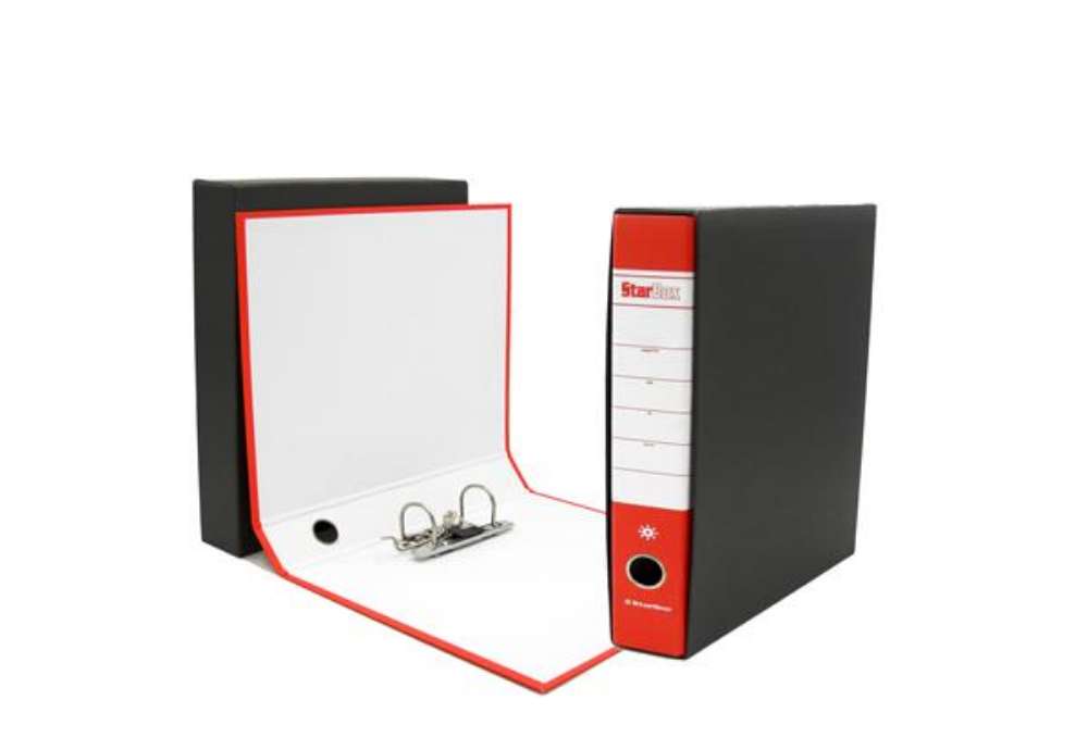 Immagine di Registratore Starbox - dorso 5 cm - commerciale 23 x 30 cm - rosso - Starline